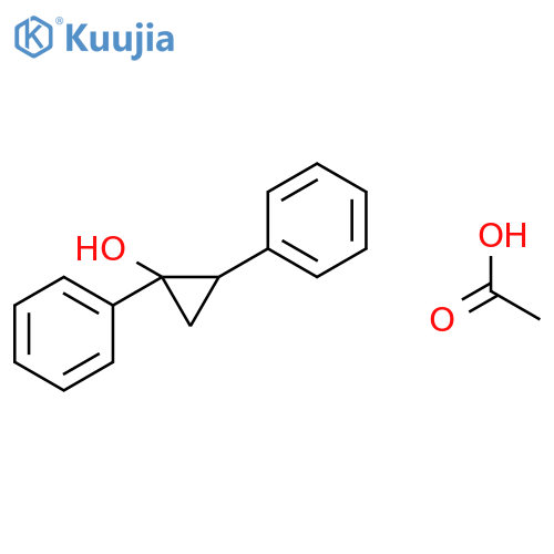 Cyclopropanol, 1,2-diphenyl-, acetate structure