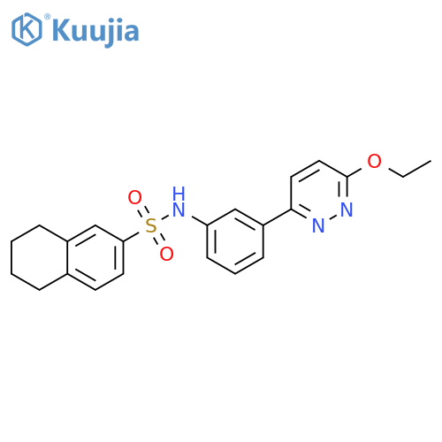 N-3-(6-ethoxypyridazin-3-yl)phenyl-5,6,7,8-tetrahydronaphthalene-2-sulfonamide structure