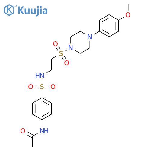 N-{4-(2-{4-(4-methoxyphenyl)piperazin-1-ylsulfonyl}ethyl)sulfamoylphenyl}acetamide structure