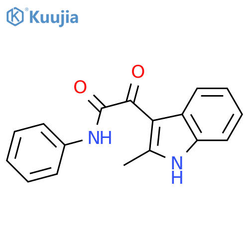 2-(2-methyl-1H-indol-3-yl)-2-oxo-N-phenylacetamide structure