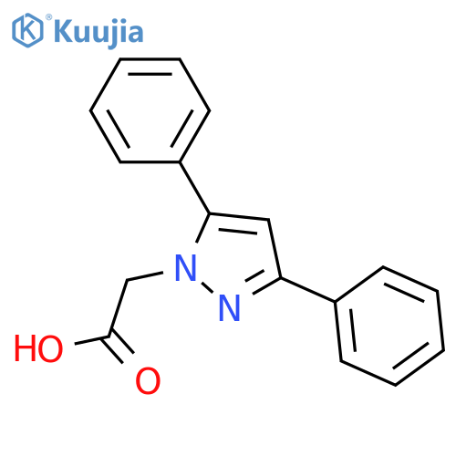 Pyrazole-1-acetic Acid, 3,5-diphenyl- structure