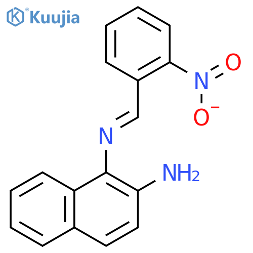 n1-[(e)-(2-Nitrophenyl)methylidene]naphthalene-1,2-diamine structure