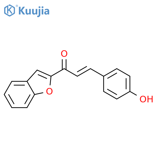 2-Propen-1-one, 1-(2-benzofuranyl)-3-(4-hydroxyphenyl)- structure