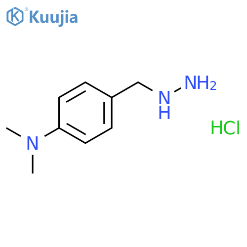 4-(Hydrazinylmethyl)-N,N-dimethylaniline hydrochloride structure