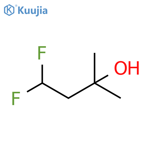 4,4-difluoro-2-methylbutan-2-ol structure