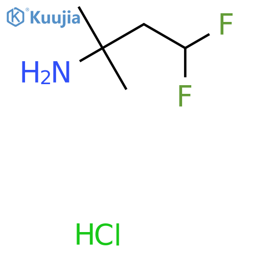 4,4-Difluoro-2-methylbutan-2-amine;hydrochloride structure