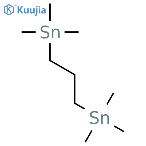 Ethyl, 2-(trimethylstannyl)-1-[(trimethylstannyl)methyl]- structure