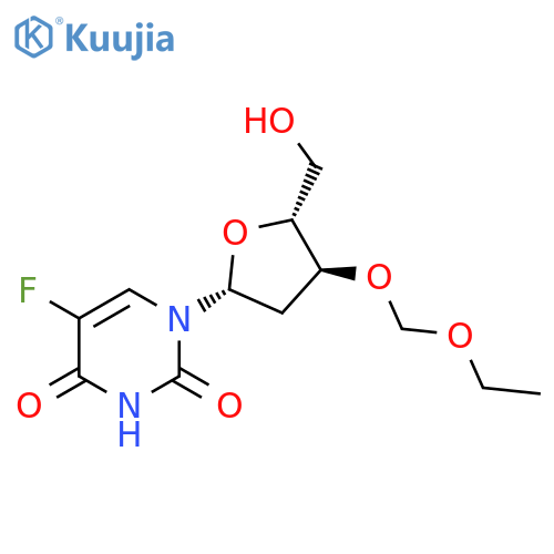 Uridine, 2'-deoxy-3'-O-(ethoxymethyl)-5-fluoro- structure
