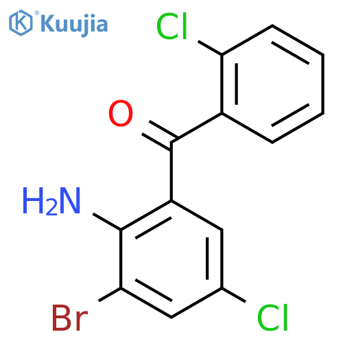 Methanone, (2-amino-3-bromo-5-chlorophenyl)(2-chlorophenyl)- structure