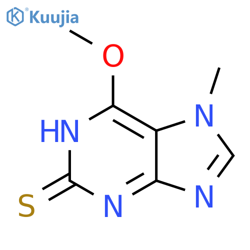 1,7-dihydro-6-methoxy-7-methyl-2H-Purine-2-thione structure