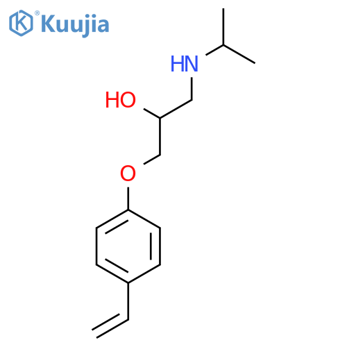 1-(4-Ethenylphenoxy)-3-(1-methylethyl)amino-2-propanole structure