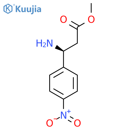 Methyl (3S)-3-amino-3-(4-nitrophenyl)propanoate structure