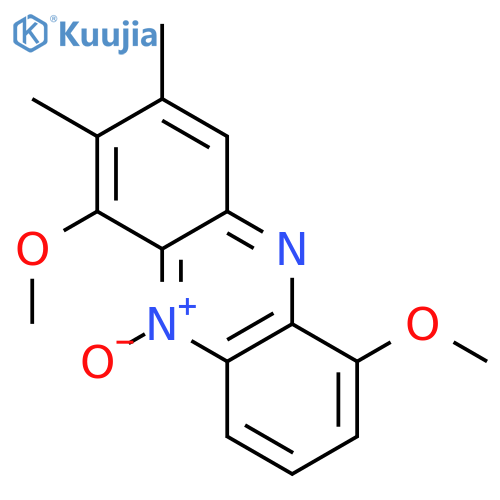 Phenazine, 1,6-dimethoxy-2,3-dimethyl-, 10-oxide structure