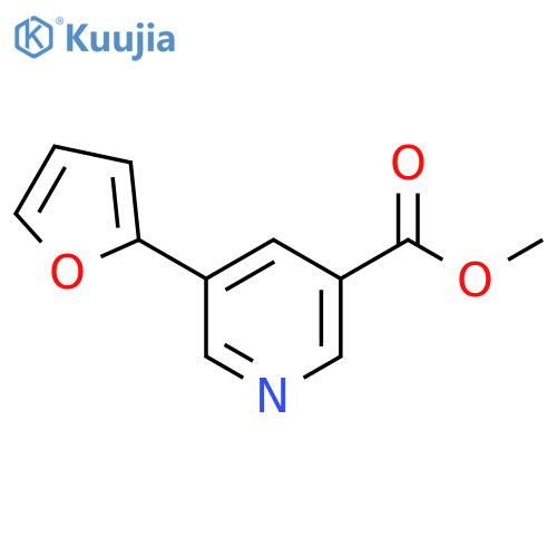Methyl 5-(furan-2-yl)nicotinate structure