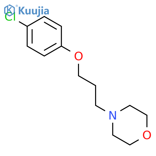 4-(3-(4-chlorophenoxy)propyl)morpholine structure