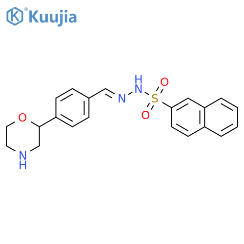 2-Naphthalenesulfonic acid, (4-morpholinylphenylmethylene)hydrazide structure