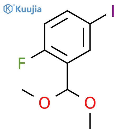 2-(Dimethoxymethyl)-1-fluoro-4-iodobenzene structure