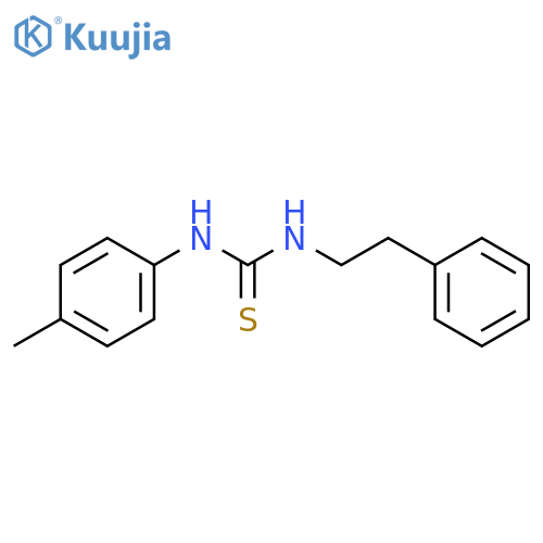 1-(4-methylphenyl)-3-(2-phenylethyl)thiourea structure