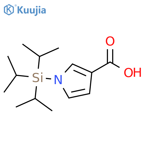 1H-Pyrrole-3-carboxylic acid, 1-[tris(1-methylethyl)silyl]- structure