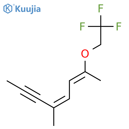 2,4-Octadien-6-yne, 5-methyl-2-(2,2,2-trifluoroethoxy)-, (E,Z)- structure