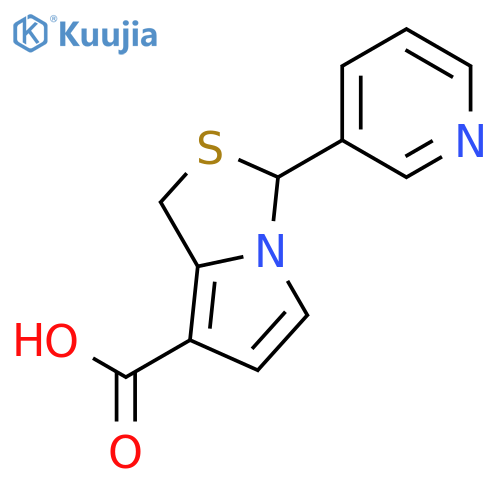 1H,3H-Pyrrolo[1,2-c]thiazole-7-carboxylic acid, 3-(3-pyridinyl)- structure