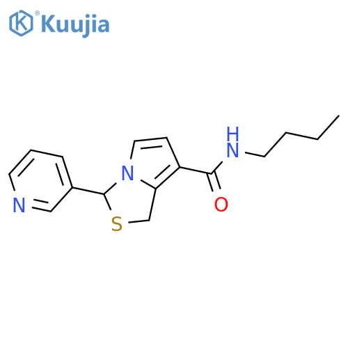 1H,3H-Pyrrolo[1,2-c]thiazole-7-carboxamide, N-butyl-3-(3-pyridinyl)- structure