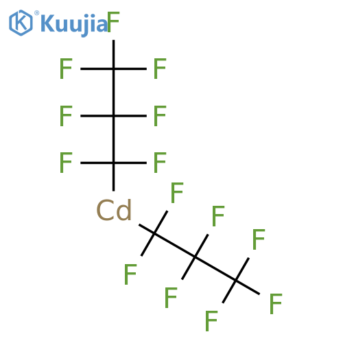Cadmium, bis(heptafluoropropyl)- structure