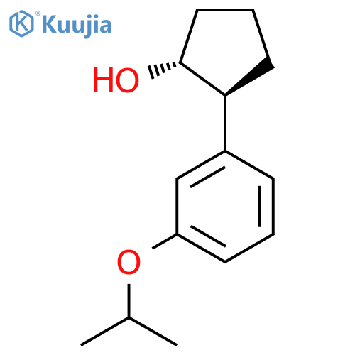 (1R,2S)-2-(3-Propan-2-yloxyphenyl)cyclopentan-1-ol structure