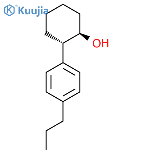 (1R,2S)-2-(4-Propylphenyl)cyclohexan-1-ol structure