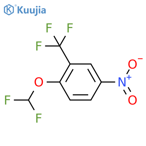 1-Difluoromethoxy-4-nitro-2-trifluoromethyl-benzene structure