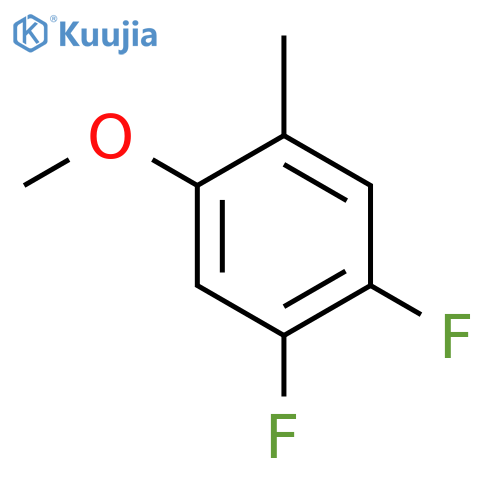 1,2-Difluoro-4-methoxy-5-methyl-benzene structure