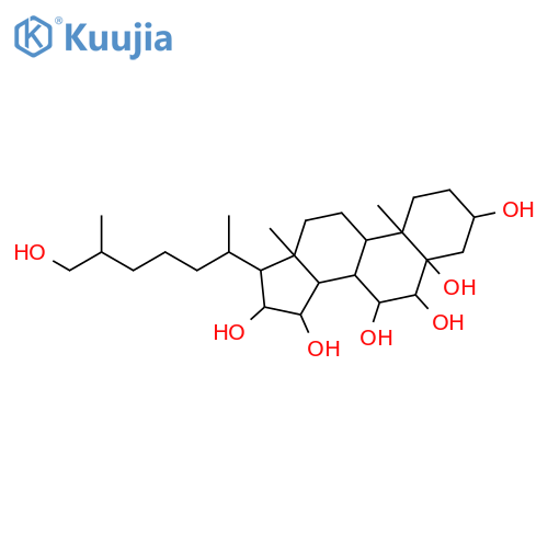 (3beta,5alpha,6beta,7alpha,15alpha,16beta)-cholestane-3,5,6,7,15,16,26-heptol structure