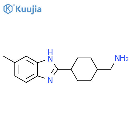 4-(5-Methyl-1H-benzimidazol-2-yl)cyclohexyl-methylamine structure