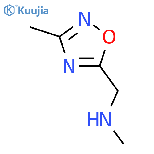 methyl(3-methyl-1,2,4-oxadiazol-5-yl)methylamine structure