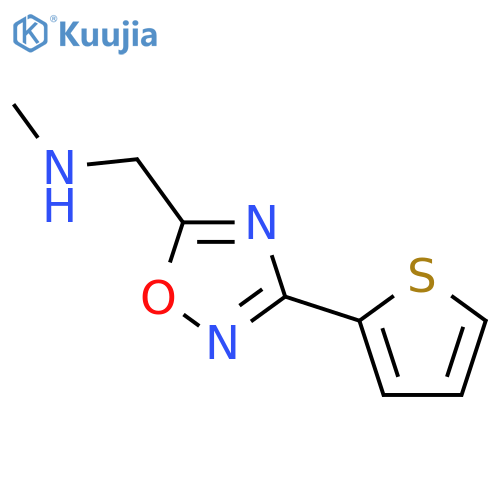 methyl({3-(thiophen-2-yl)-1,2,4-oxadiazol-5-ylmethyl})amine structure