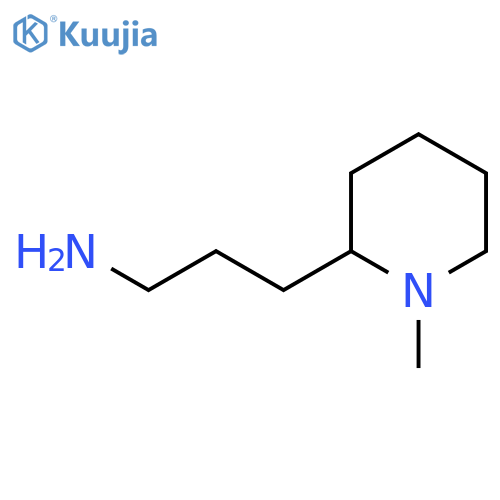 3-(1-methylpiperidin-2-yl)propan-1-amine structure