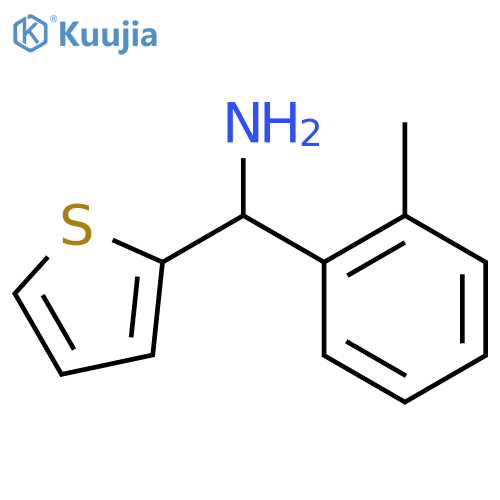 Thiophen-2-yl(o-tolyl)methanamine structure