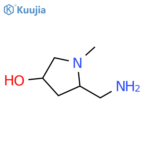 5-(aminomethyl)-1-methylpyrrolidin-3-ol, Mixture of diastereomers structure