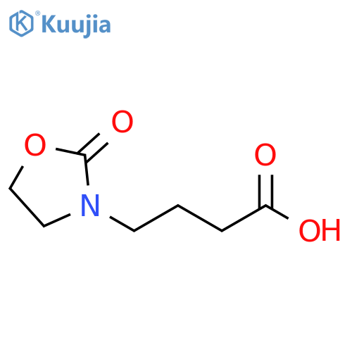 4-(2-oxo-1,3-oxazolidin-3-yl)butanoic acid structure