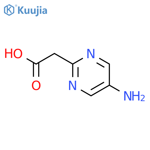 2-(5-Aminopyrimidin-2-yl)acetic acid structure