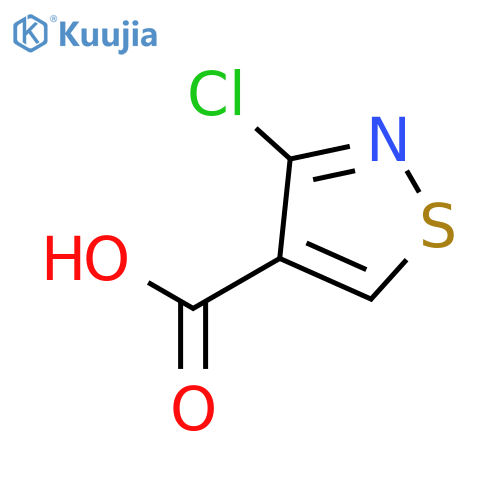 3-chloro-1,2-thiazole-4-carboxylic acid structure