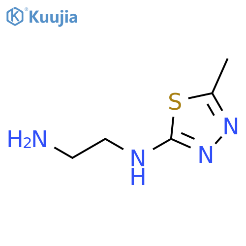 N-(2-Aminoethyl)-N-(5-methyl-1,3,4-thiadiazol-2-yl)amine structure