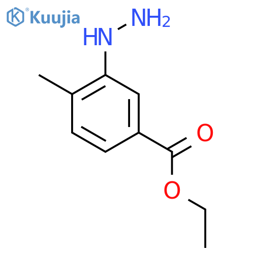 Ethyl 3-hydrazinyl-4-methylbenzoate structure
