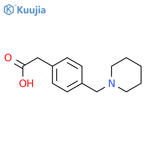 2-(4-(piperidin-1-ylmethyl)phenyl)acetic acid structure