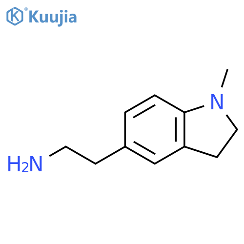 2-(1-methyl-2,3-dihydro-1H-indol-5-yl)ethan-1-amine structure