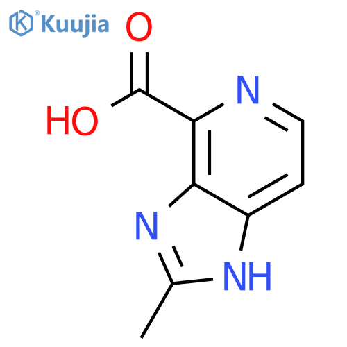2-methyl-1H-imidazo[4,5-c]pyridine-4-carboxylic acid structure