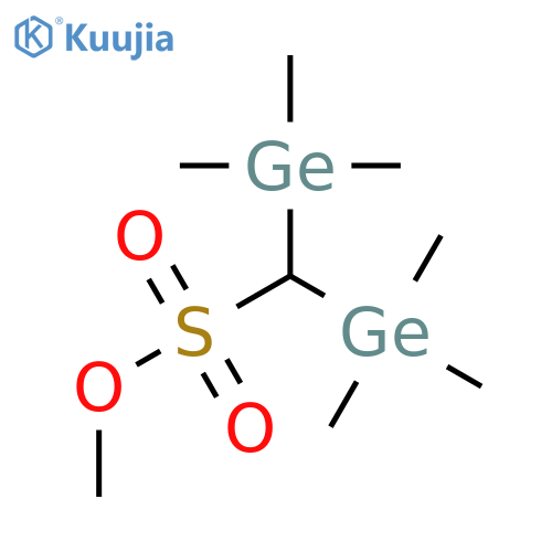 Methanesulfonic acid, bis(trimethylgermyl)-, methyl ester structure