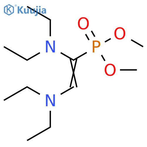 Dimethyl [1,2-bis(diethylamino)ethenyl]phosphonate structure