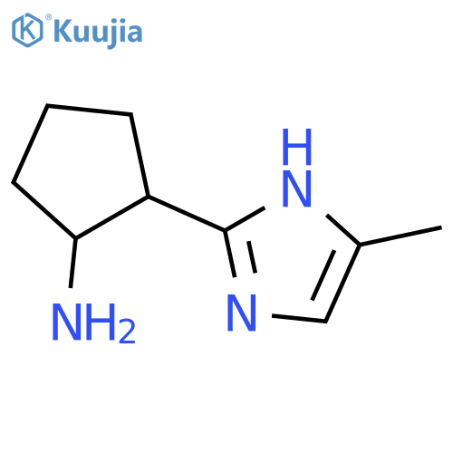 Cyclopentanamine,  2-(5-methyl-1H-imidazol-2-yl)- structure