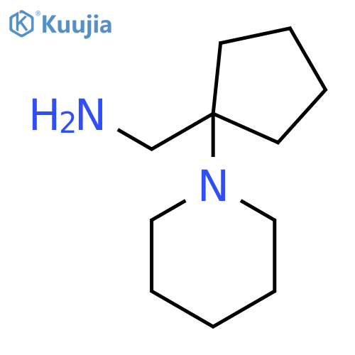 (1-Piperidin-1-ylcyclopentyl)methylamine structure